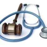 Stethoscope and gavel