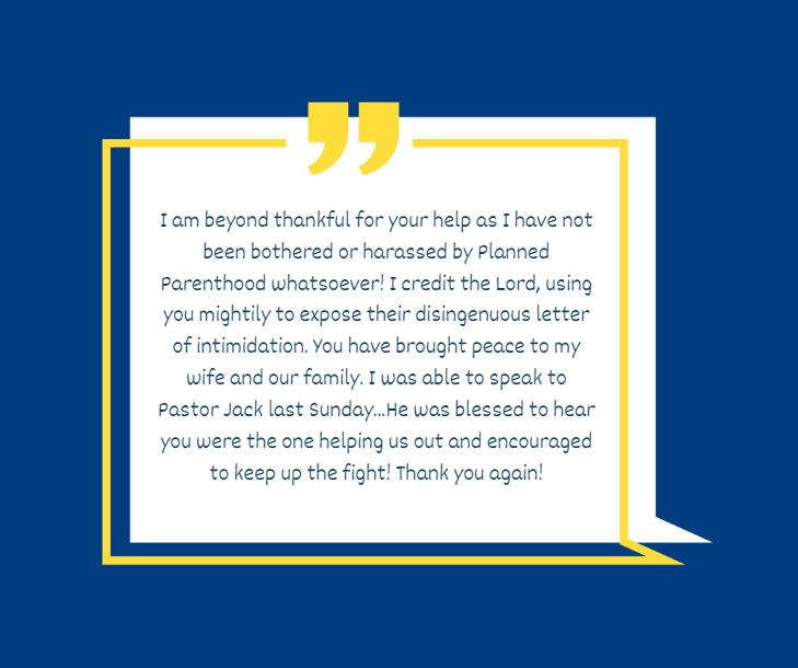 Victory Over Planned Parenthood